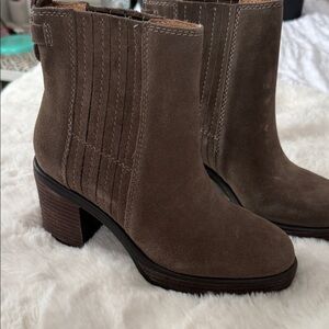 Brown Suede Ankle Boots